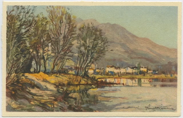 Cartolina dipinta di Origlio