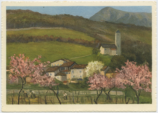 Veduta di Sarone dipinta da C. Zeltner