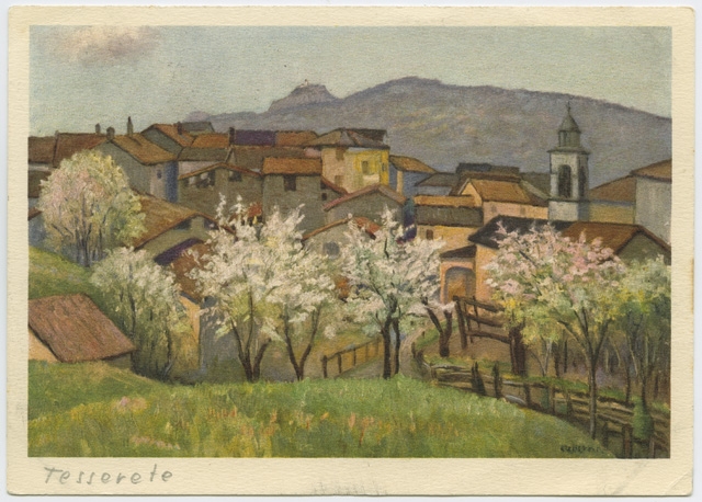 Veduta di Cagiallo dipinta da C. Zeltner