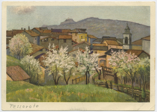 Veduta di Cagiallo dipinta da C. Zeltner