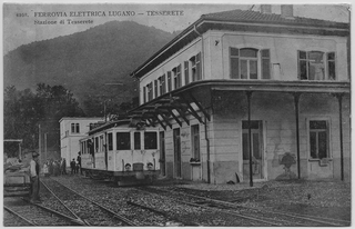 Cartolina della ferrovia Lugano-Tesserete