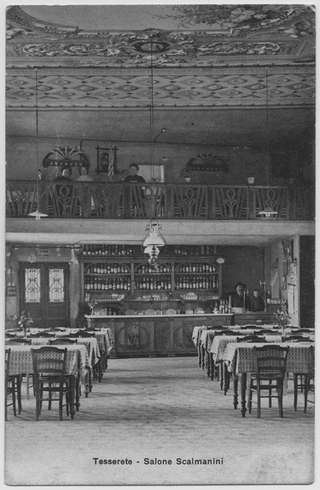 Cartolina del salone Scalmanini