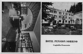 Cartolina della pensione Sorriso