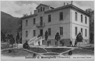 Cartolina dell'Istituto Giuseppe Meneghelli a Tesserete