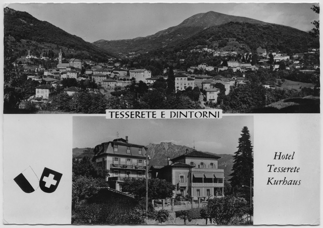 Cartolina dell'albergo Tesserete Kurhaus