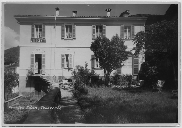 Cartolina della pensione Eden a Tesserete