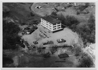 Veduta aerea della caserma di Tesserete