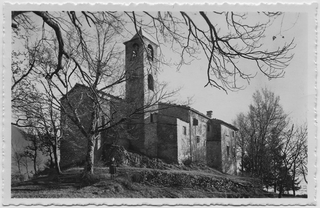 Cartolina dell'oratorio di San Bernardo a Comano